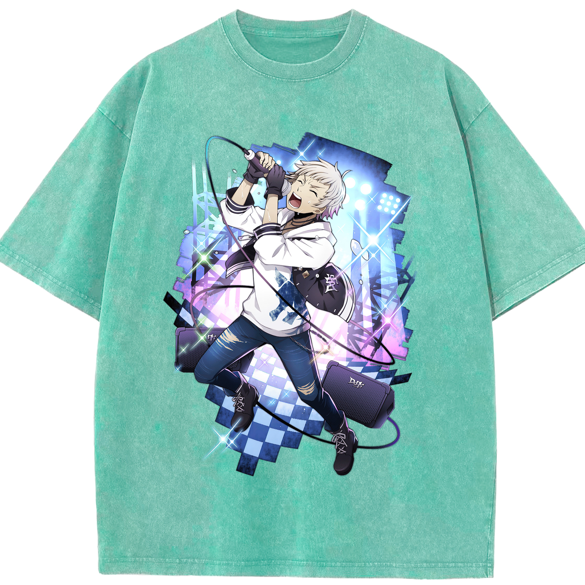 （画像用） 文豪ストレイドッグス Bungo Stray Dogs 綿100% ヴィンテージ風 半袖Tシャツ（フロントプリント）